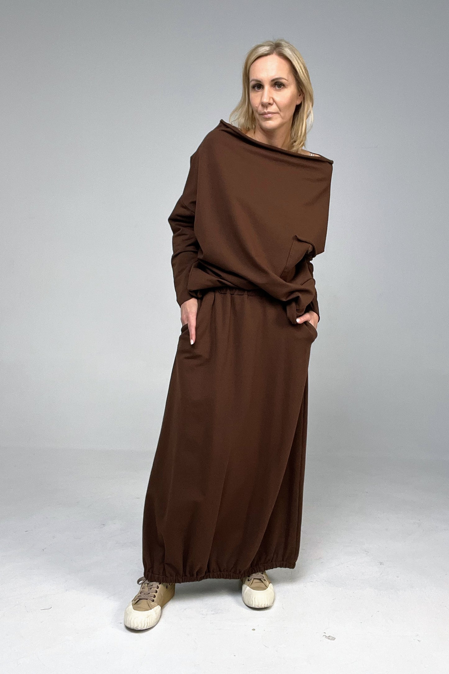 Bluzka oversize Brown