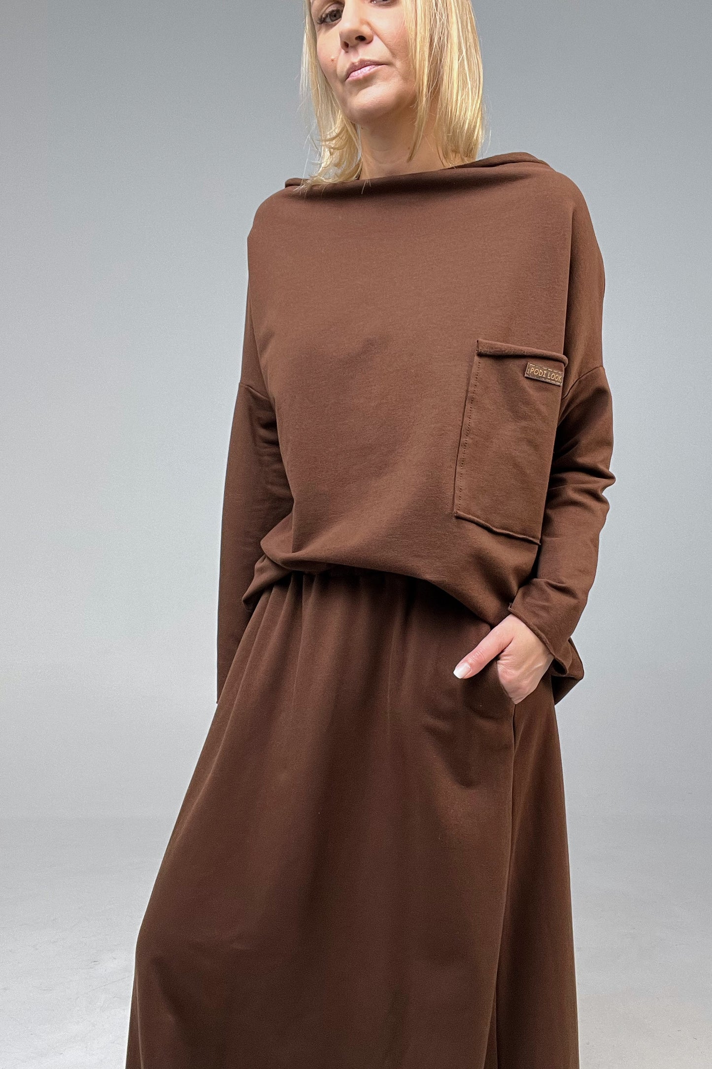 Bluzka oversize Brown