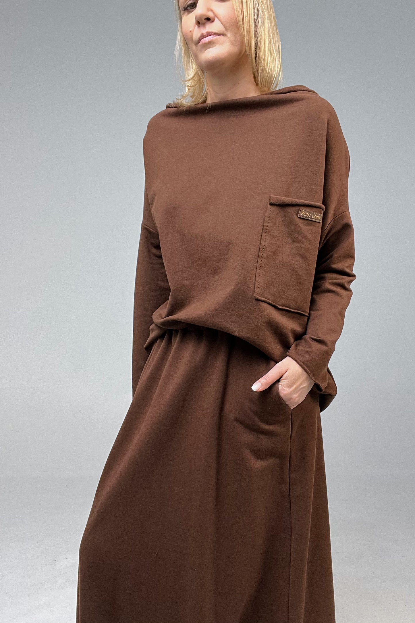 Bluzka oversize Brown