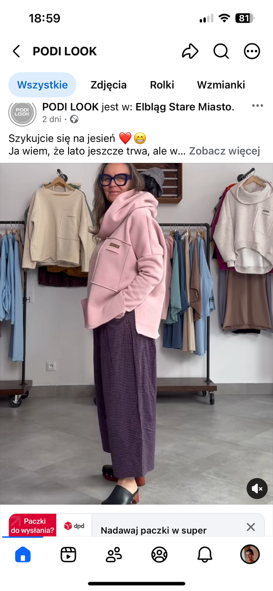 Bluza oversize z rozcięciami