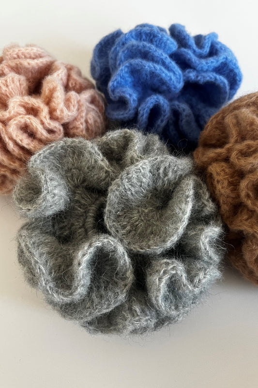 Scrunchie Moherka - różne kolory